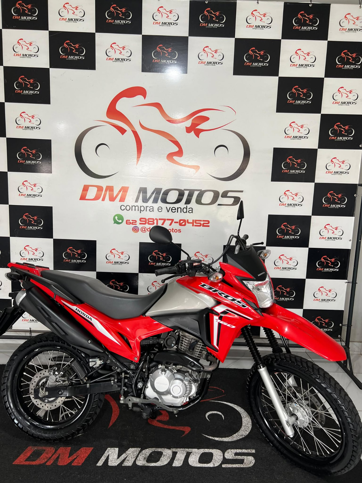 Honda Bros 160 2022/2023 Vermelha/Preta